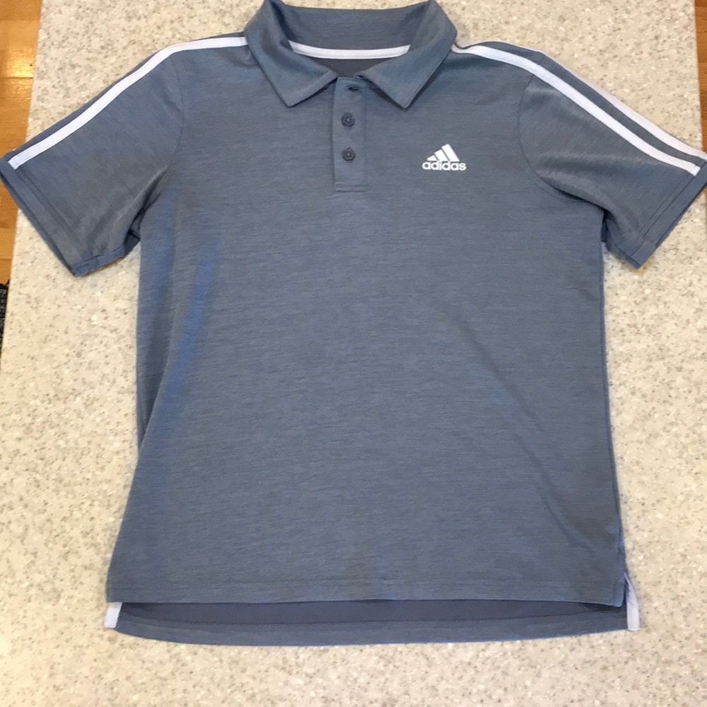 Adidas Boys Polo Gray size Large 14/16